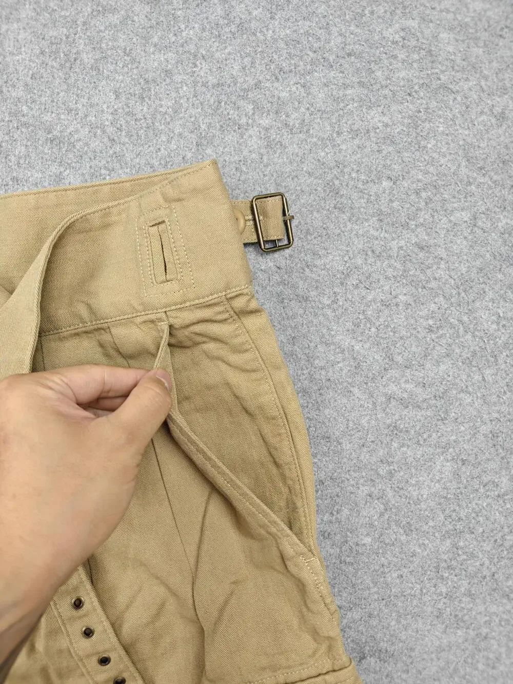 Banana Republic Pants Womens 8 Beige Cargo Straight Leg Twill Belted Pockets